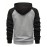 Men's Casual Zip Up Hoodie - Stylish Color Block Hooded Sweatshirt with Comfortable Fit